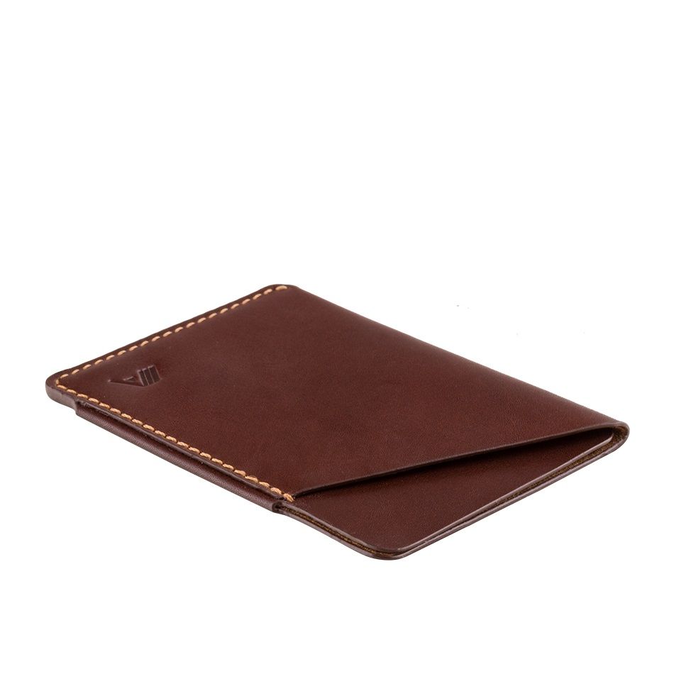 A-SLIM Minimalist Leather Wallet Ninja - Brown